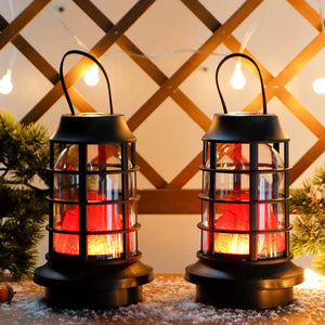 JHY DESIGNs 8-Zoll-Set mit 2 Flammenlampen mit Timer
