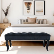 16.5"  Tall Dutch Velvet Ottoman Bench