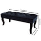 16.5" Tall Dutch Velvet Ottoman Bench