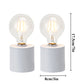 7" große, weiße, batteriebetriebene Tischlampe (2er-Set)