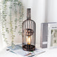 13.5"H Cordless Metal Wine Cork Bottle Lamp