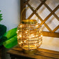 Batteriebetriebene Tischlampe, 7,7 Zoll hoch, Metallkäfig, LED-Lampe ohne Kabel mit 6-Stunden-Timer, dekorative Lichterkette im Vintage-Stil, Laterne für Innen- und Außenbereich, Schlafzimmer, Hochzeiten, Partys, Terrassenveranstaltungen 