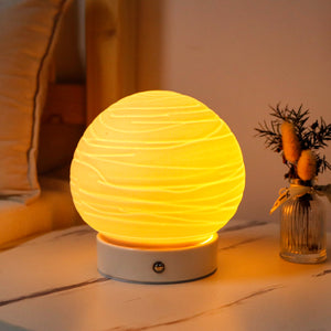 JHY DESIGN 1800mAh Ceramic Ball Rechargeable Lamp (Planet)