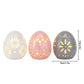 Lampe d'ambiance sans fil à piles de 4 po de hauteur avec motif floral sculpté (lot de 3) 