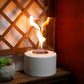 JHY DESIGN Round Tabletop Firepit – Portable, Bio Ethanol Ventless, Indoor/Outdoor