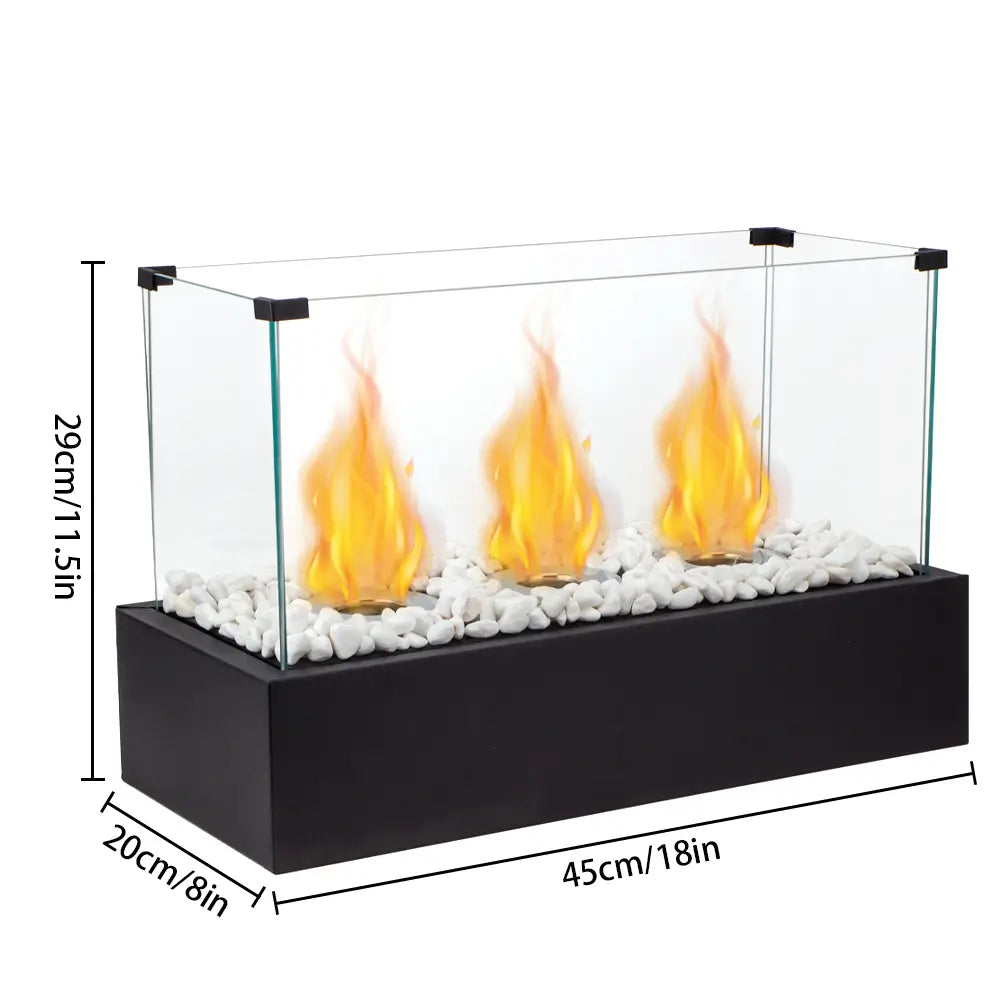 Rectangular Large Tabletop Fire Pit