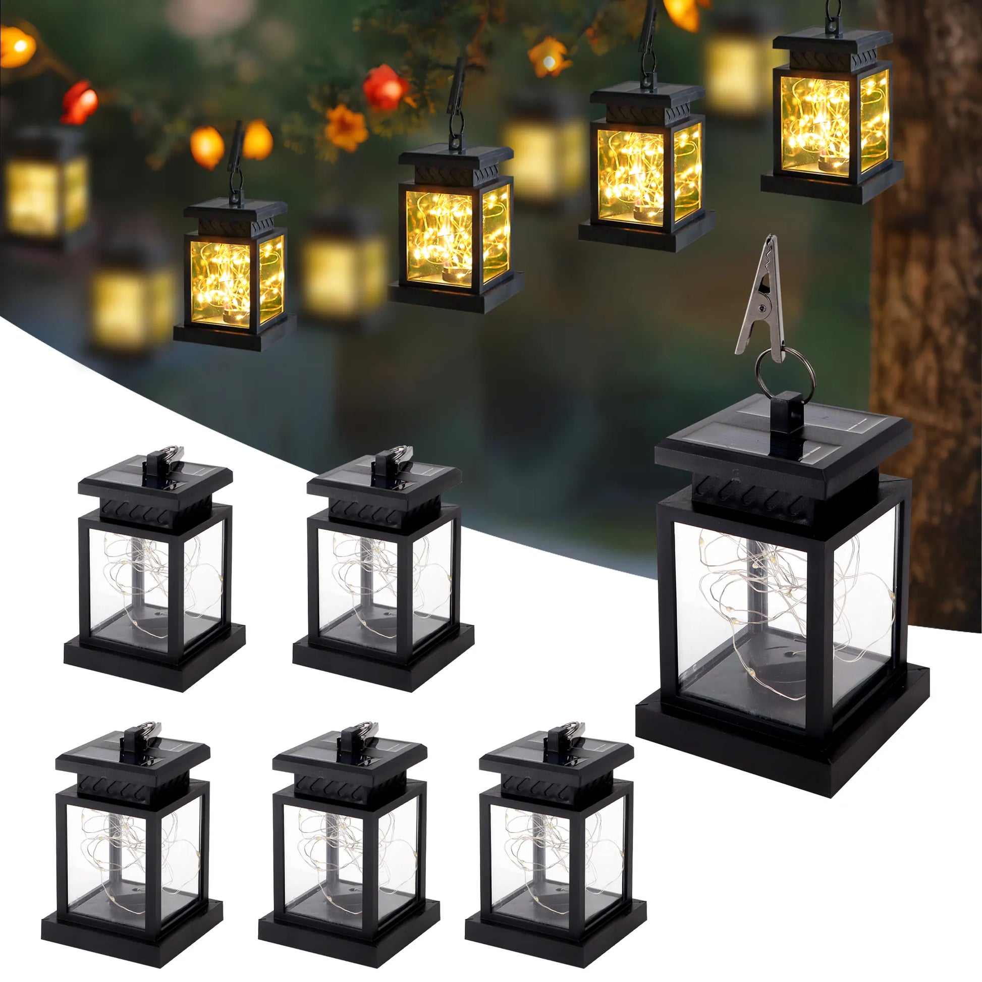 solar lanterns outdoor hanging