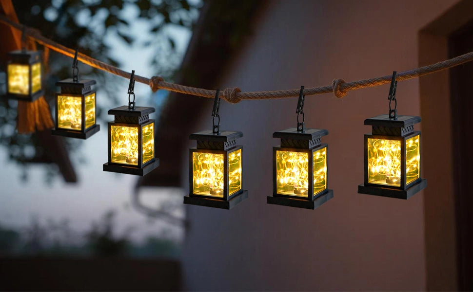 solar lanterns outdoor hanging