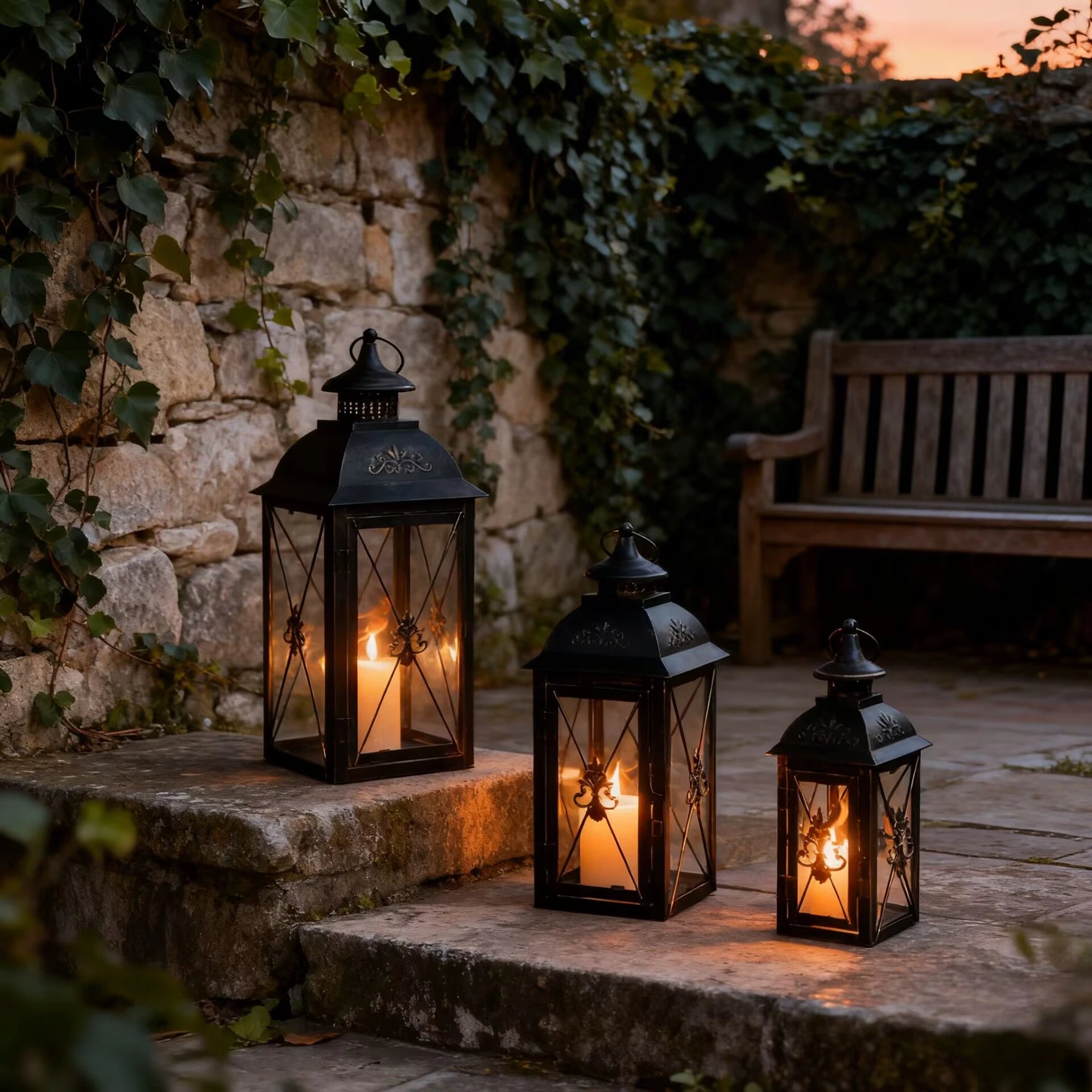 black metal lantern-10