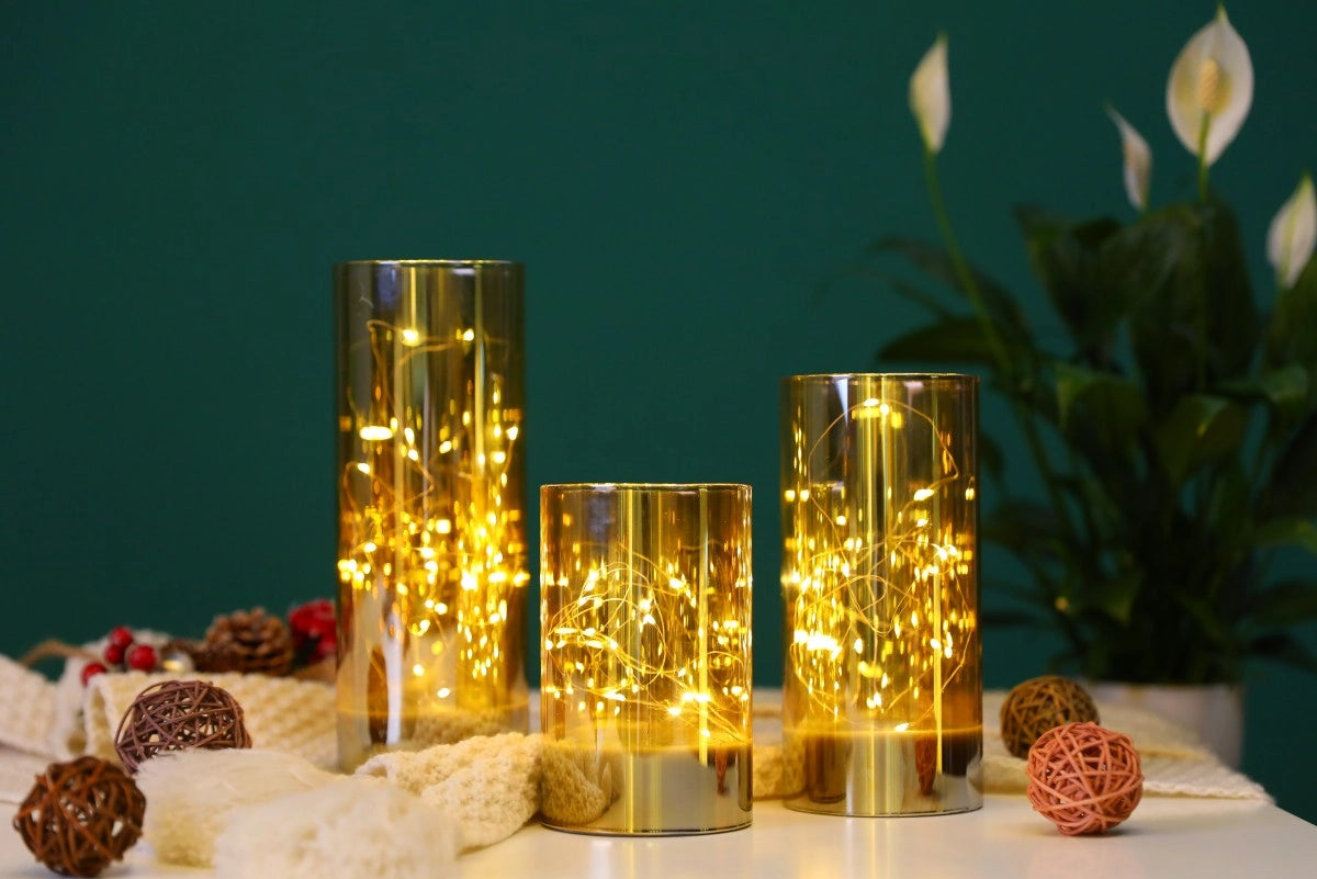 flameless pillar candle