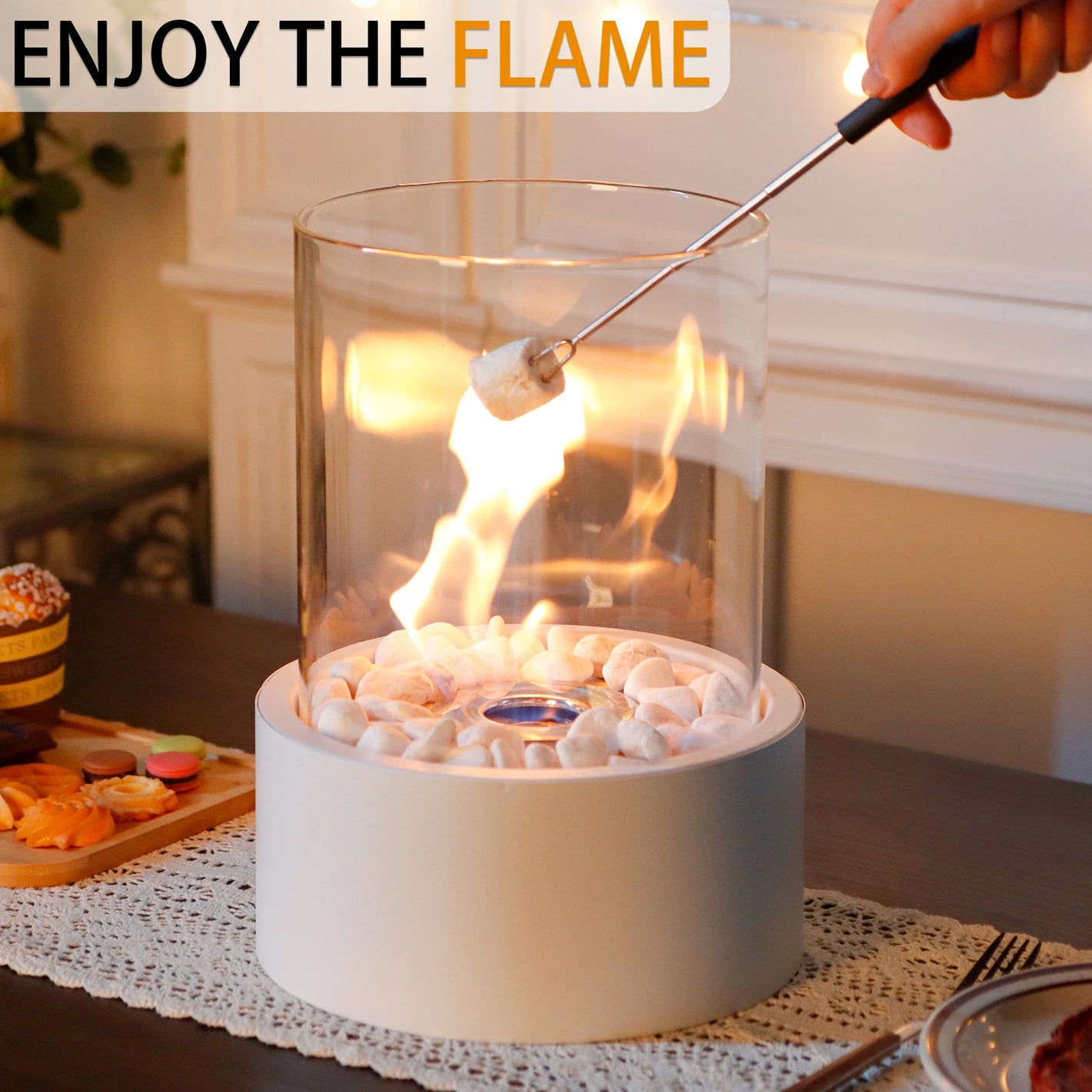 fireplace table