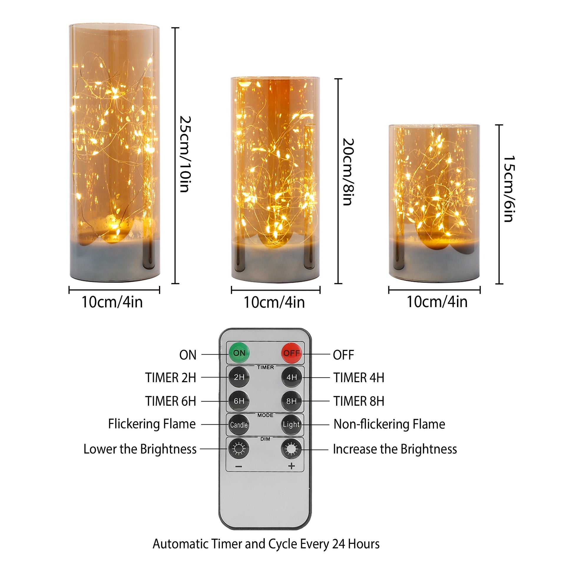 flameless pillar candle