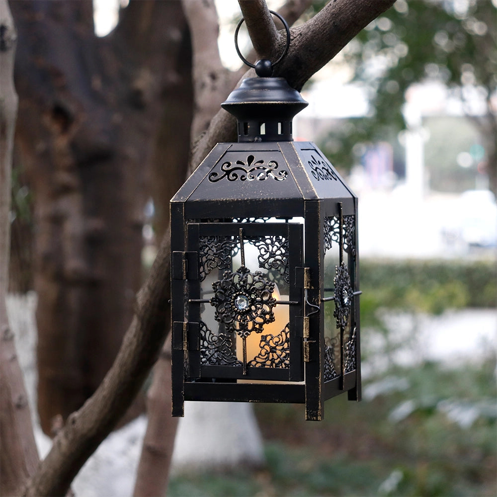 black outdoor lanterns