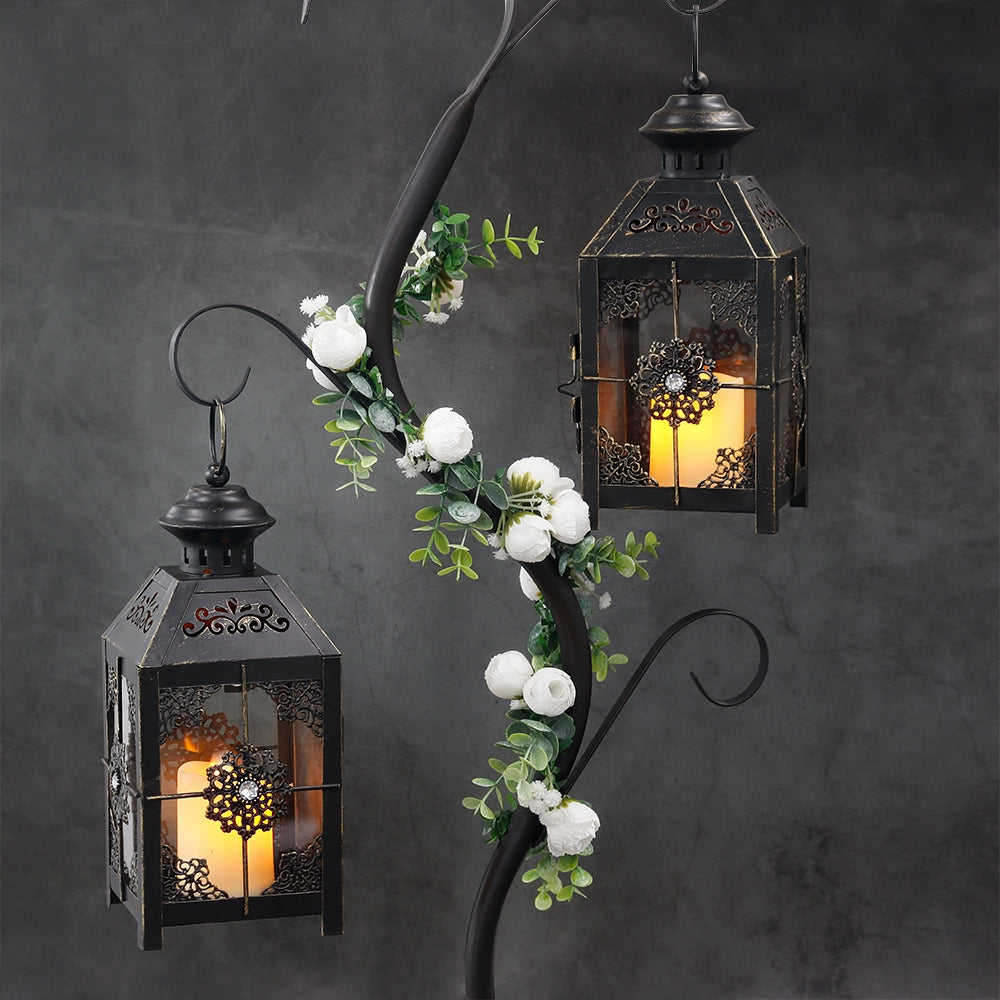 black outdoor lanterns