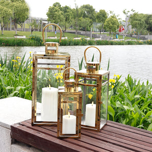 metal lantern candle holder-8