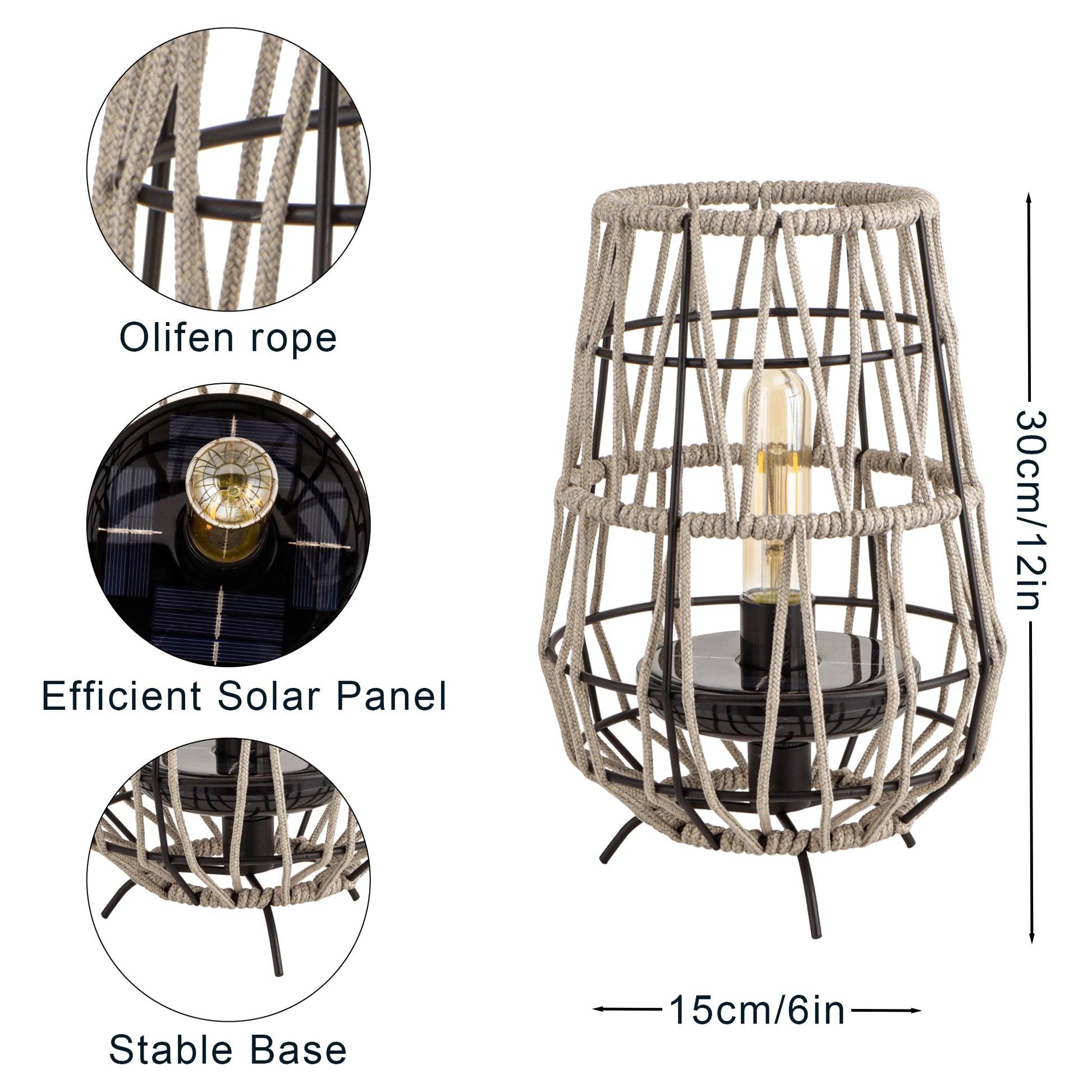 solar outdoor table lamp