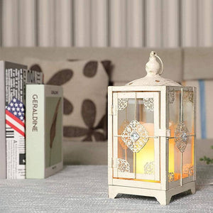 11" High DecorativeMetal Candle Lanterns 