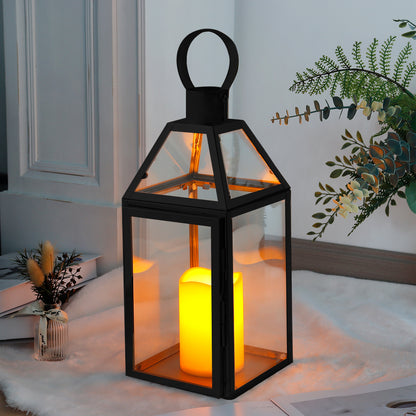 16“” High Stainless Steel Candle Lanterns