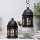 8.5'' H Metal Vintage Hanging Candle Holder Decorative Lanterns (Set of 2)