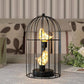 12"Tall Battery Operated Birdcage Decorative Lamp 