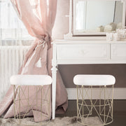 Repose-pieds multifonctionnel moderne en velours 18,5 po (Ensemble de 2)