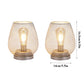 6.7"H Set of 2 Metal Cage LED Lantern （Silver）