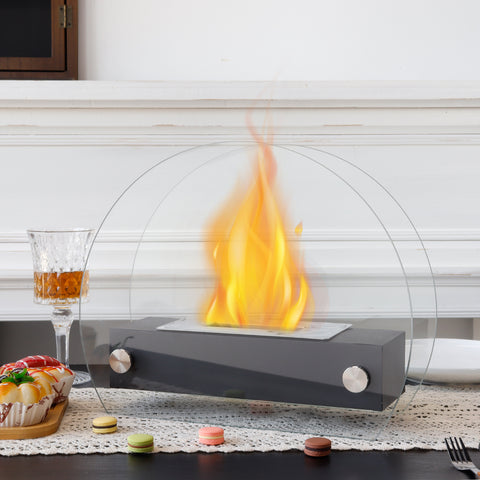 4" x 14" x 11" Fire Burning Fireplace