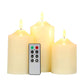 4/5/6inch High 3D Flameless Candles (Set of 3)