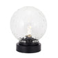 7''H Cordless Lamps Glass Nightlight with 6-Hours Timer(Black)
