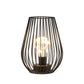 Lanternes à batterie pour lampe de table en forme de cage de 8 po de hauteur