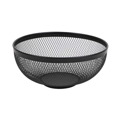10.5'' Metal Mesh Fruit Basket Black