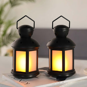 8''High Vintage Style Decorative Lantern (Set of 2)