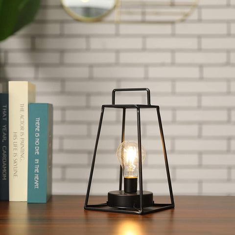 Lampe de table géométrique de style rétro de 11,5 po de hauteur