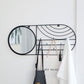 Miroir mural pour organisateur de bijoux à montage mural de 23,5 po
