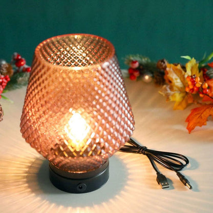 8.5"H Battery Operated Table Lamp