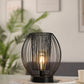 9.5''High Cage Battery Powered Table Lamp( Round )