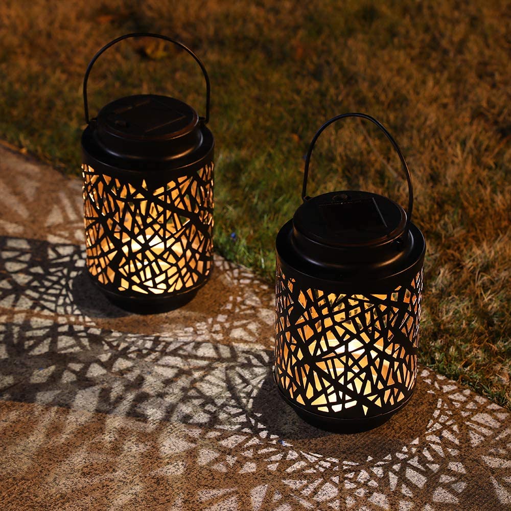 2 Pack Solar Lantern Lights Outdoor (Hollow Branch)