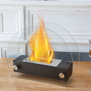 4" x 14" x 11" Fire Burning Fireplace