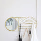 23.5''L Wall Mount Jewelry Organizer Wall Mirror 