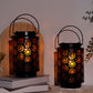 Paquet de 2 lanternes lumineuses pour l'extérieur (motif floral)