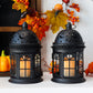 8.5'' H Metal Vintage Hanging Candle Holder Decorative Lanterns (Set of 2)