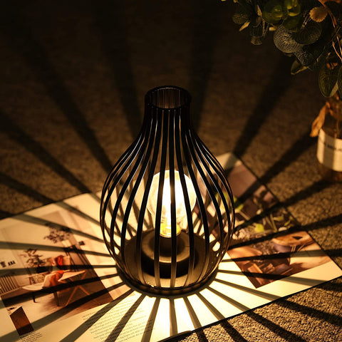 Lampe de table alimentée par batterie de 9,5 pouces