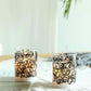 4”tall Glass Wax Battery LED Candles( Set of 2 )
