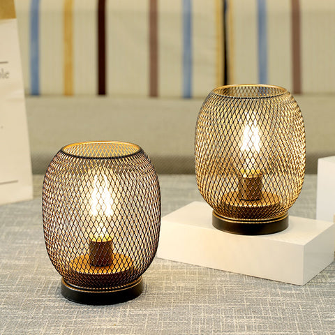 Lampe de table d’extérieur alimentée par batterie de 6,7 po de hauteur (Ensemble de 2) 