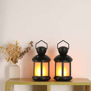 Lanterne décorative de style vintage de 8 po de hauteur (Ensemble de 2)