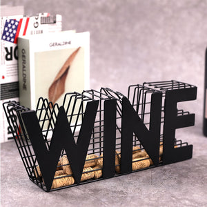 13.5" Length Wine Cork holder Metal Craft Wine Cork Storage