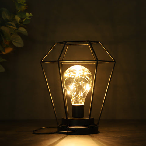 Lampe de table d'extérieur alimentée par batterie de 8,5 po de hauteur 