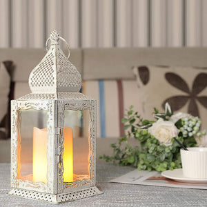 13" High Decorative Metal Candle Lanterns