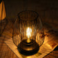 9.5''High Cage Battery Powered Table Lamp( Egg）