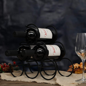Casier à vin de table en fer 11,6" x 6,3" x 10,8"